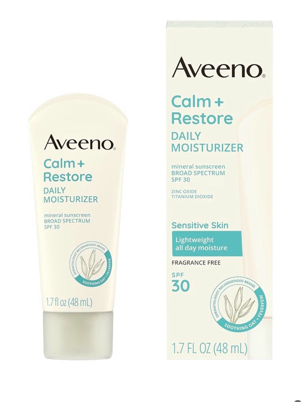 Aveeno® Calm + Restore Daily Moisturizer SPF 30 - Sensitive Skin